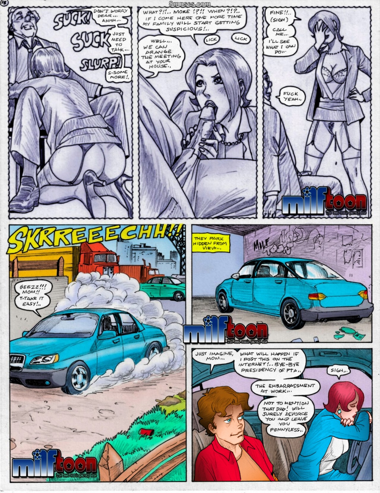 MilfToon Comics - Família - Nova coloração por L - Página 19