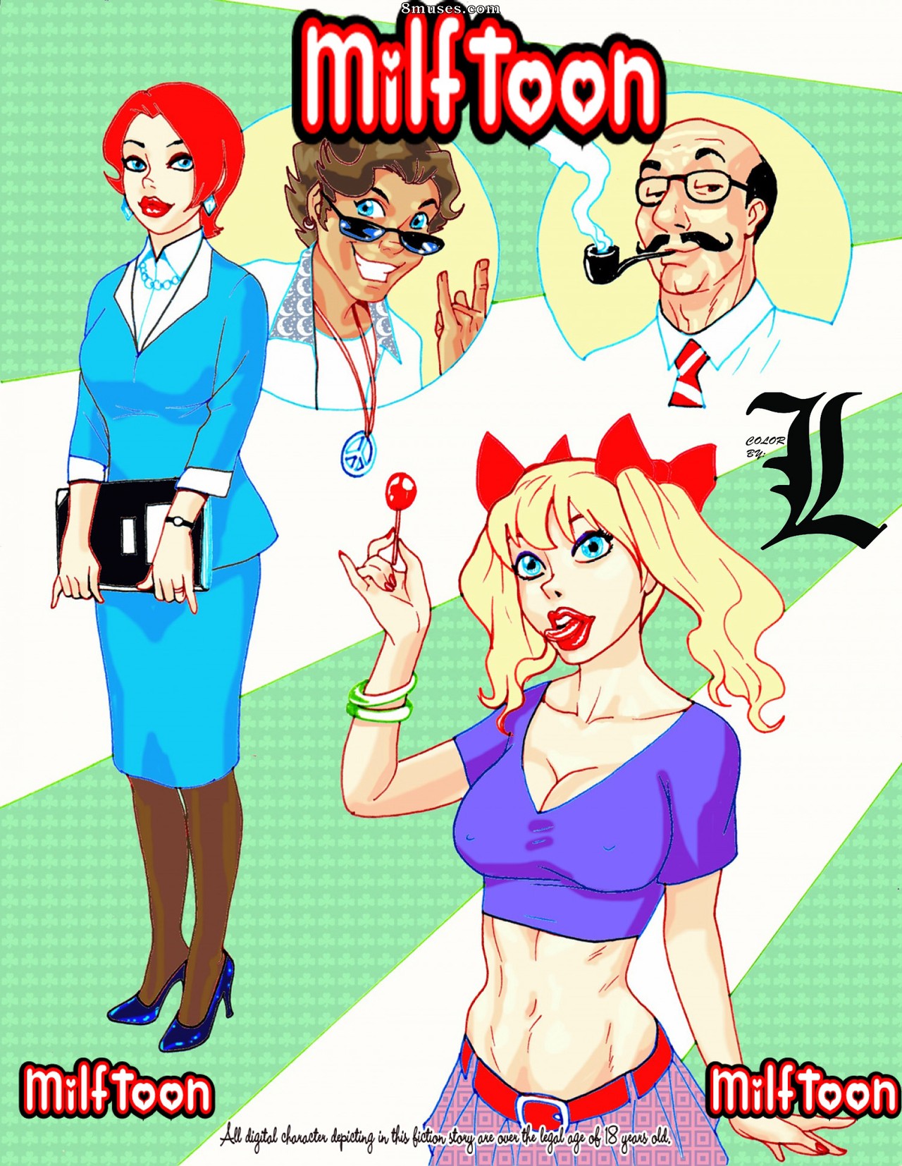 MilfToon Comics - Familia - Nuevo color por L - Página 1