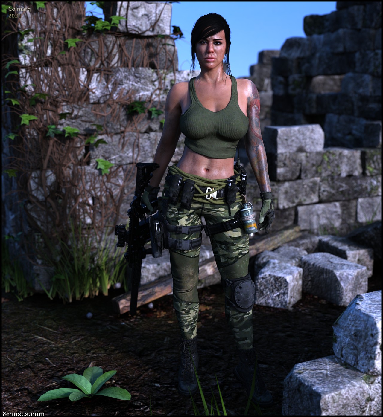 Colmarq - Mara in Love in the WarZone - Page 1