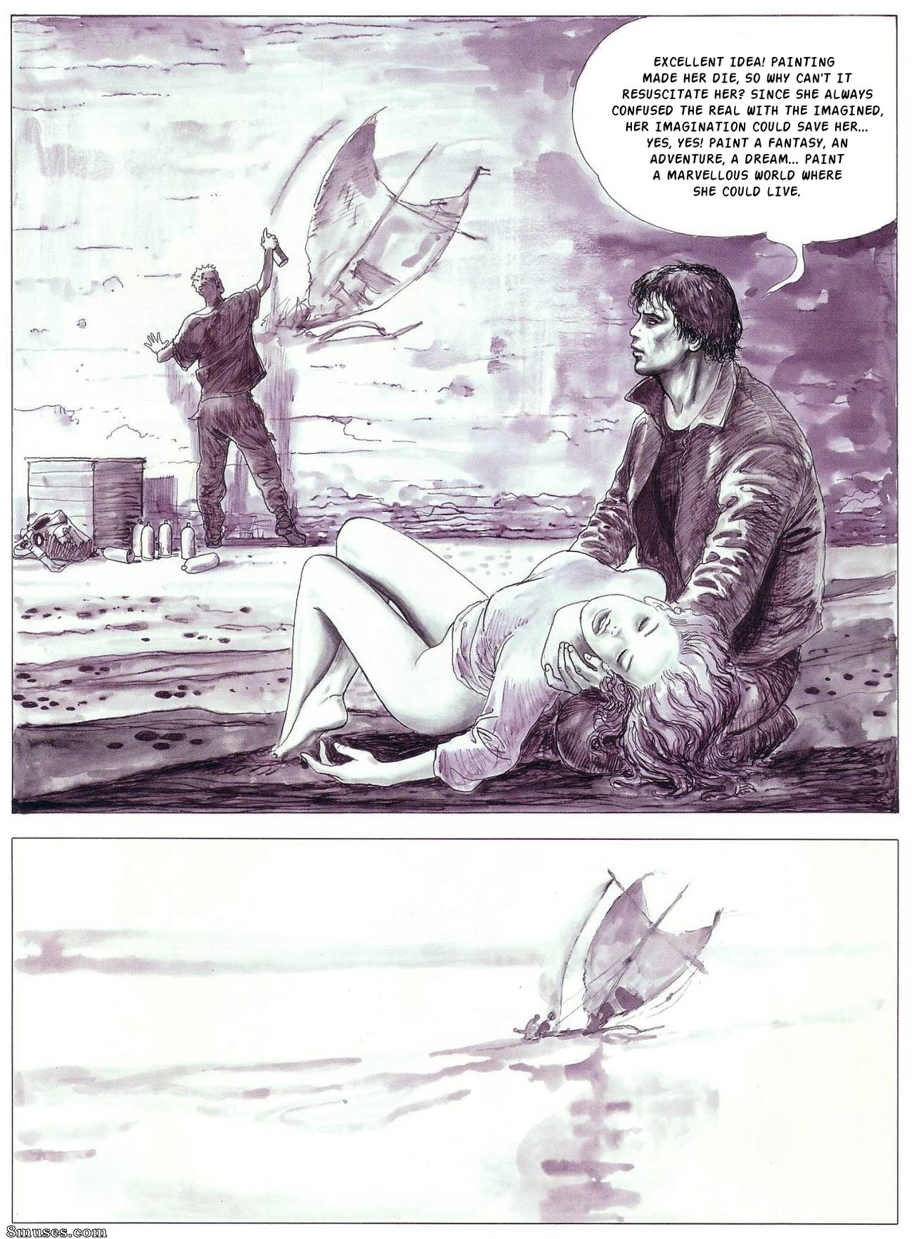Milo Manara Comics - Chemin caché - Page 55