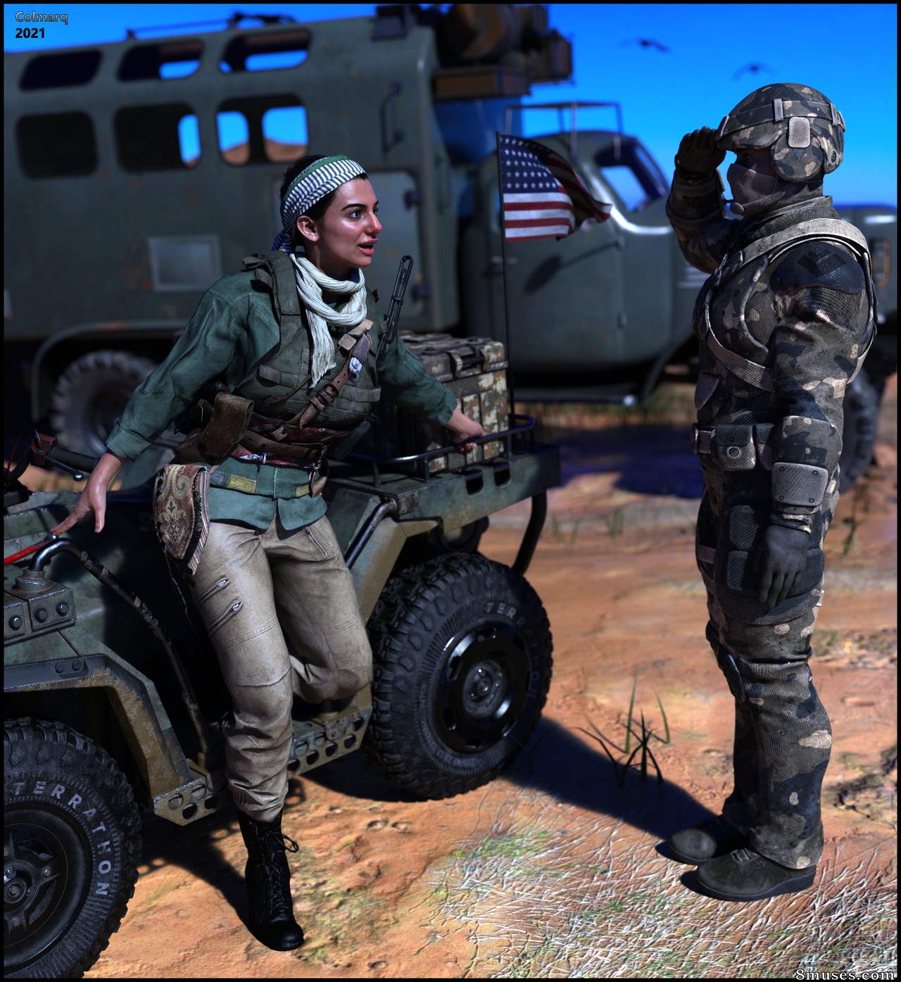 Colmarq - Farah Karim in Make Love Not War - Page 2