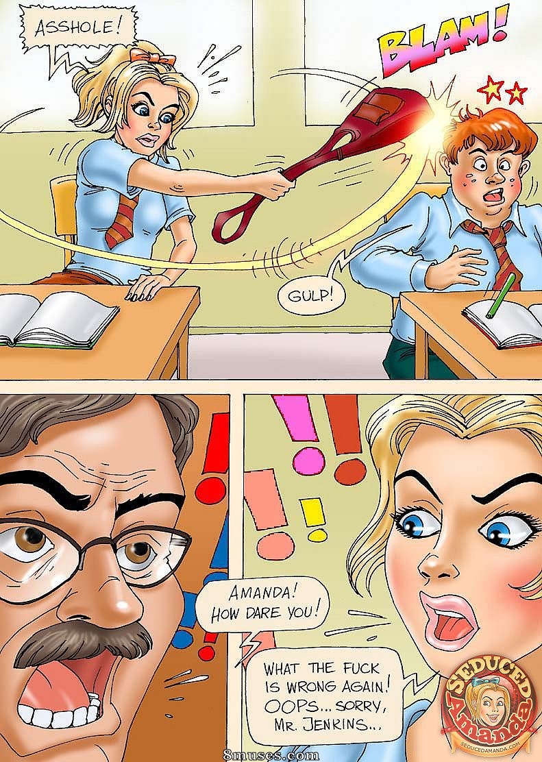 Seduced Amanda Comics - College Punishment - Page 4
