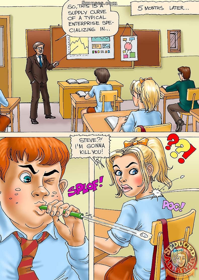 Seduced Amanda Comics - College Punishment - Page 3