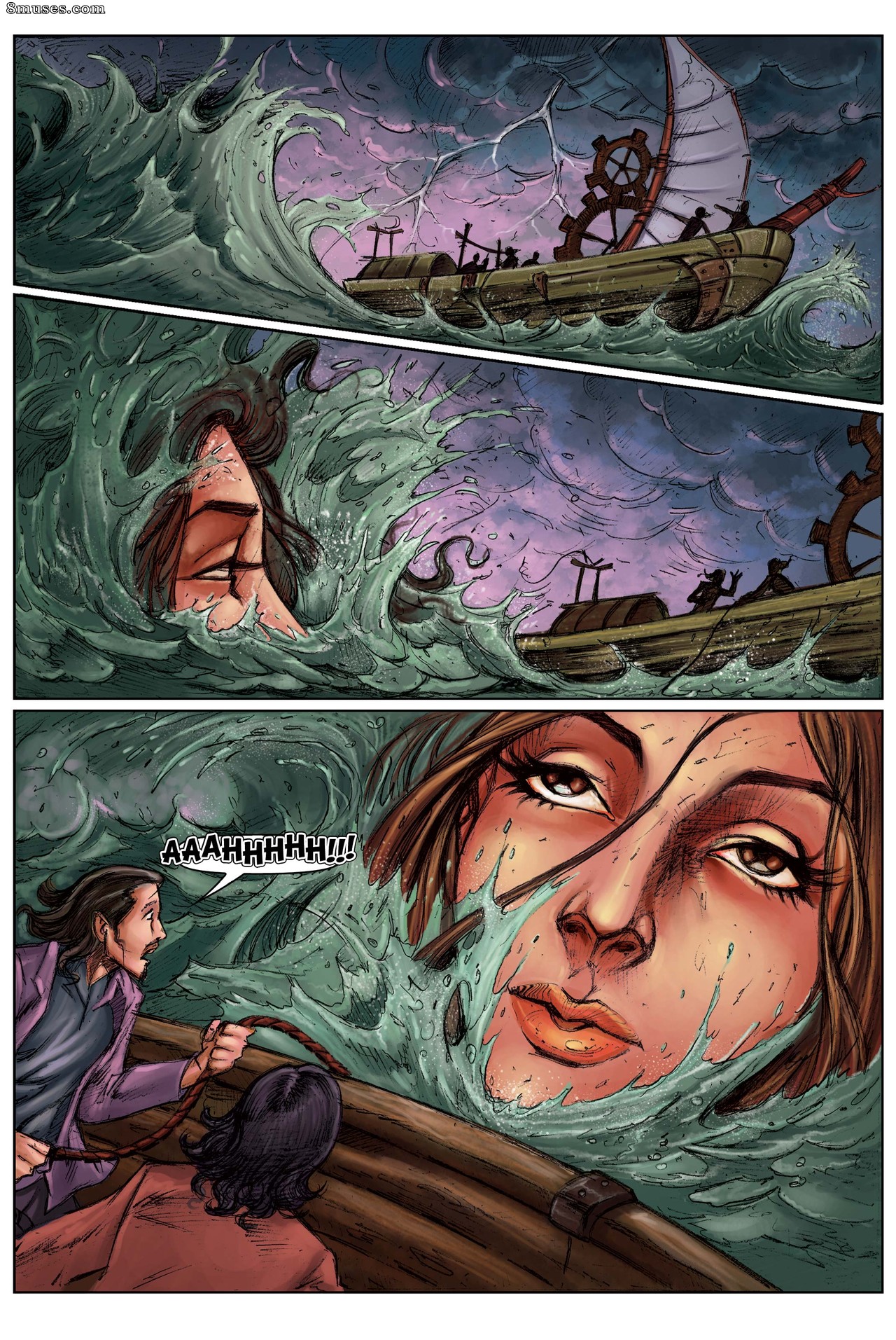 Giantess Fan Comics - The Mermaid Guardian - Page 5
