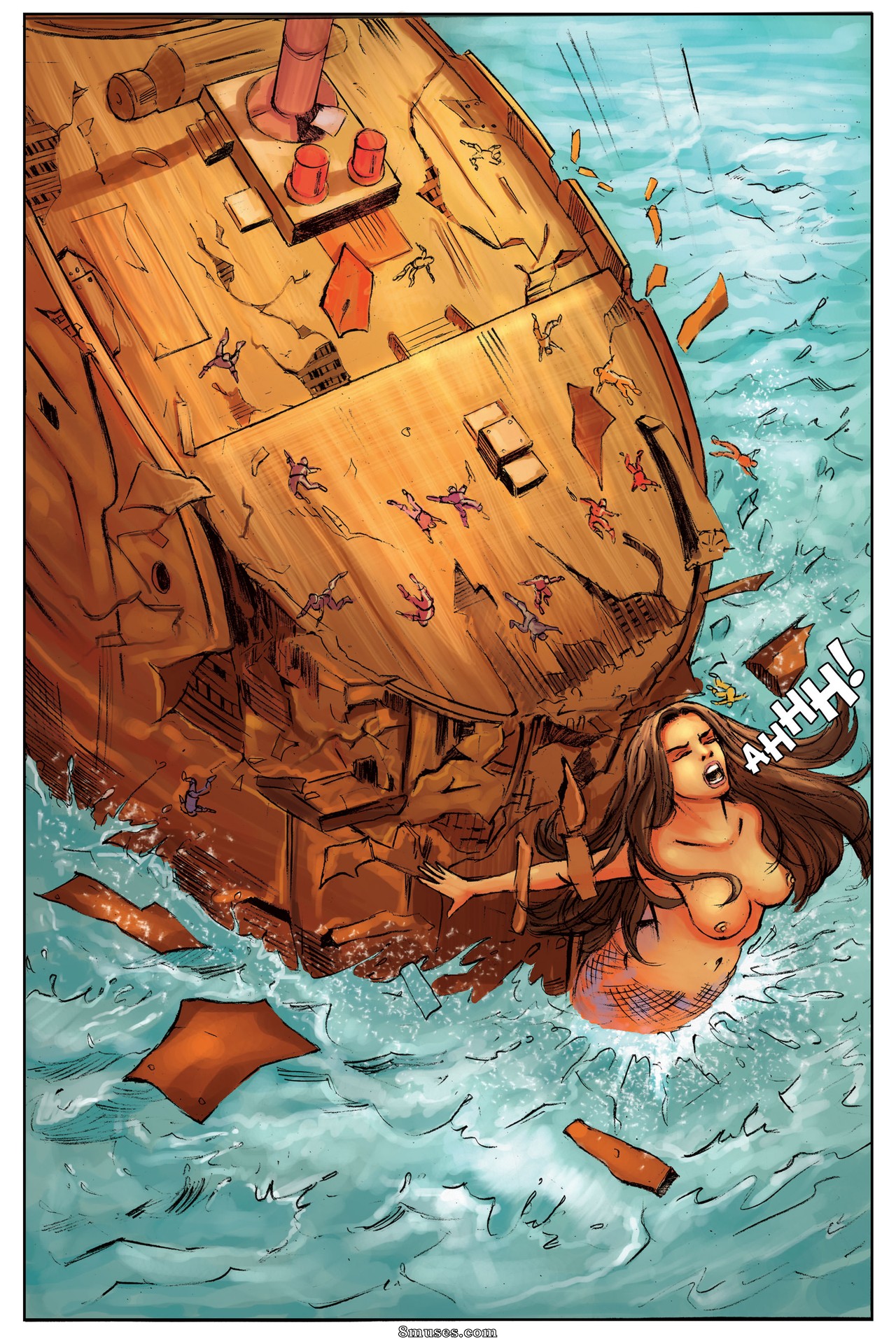 Giantess Fan Comics - The Mermaid Guardian - Page 23