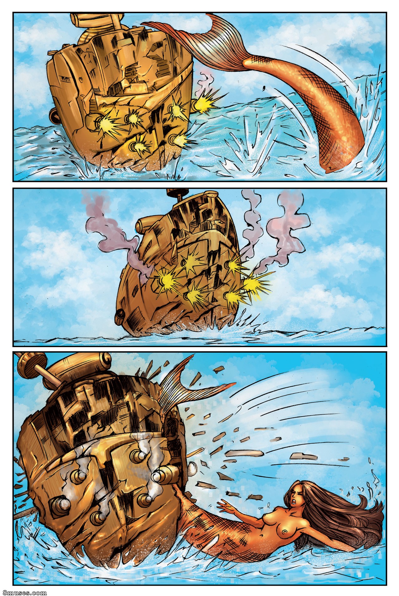 Giantess Fan Comics - The Mermaid Guardian - Page 27