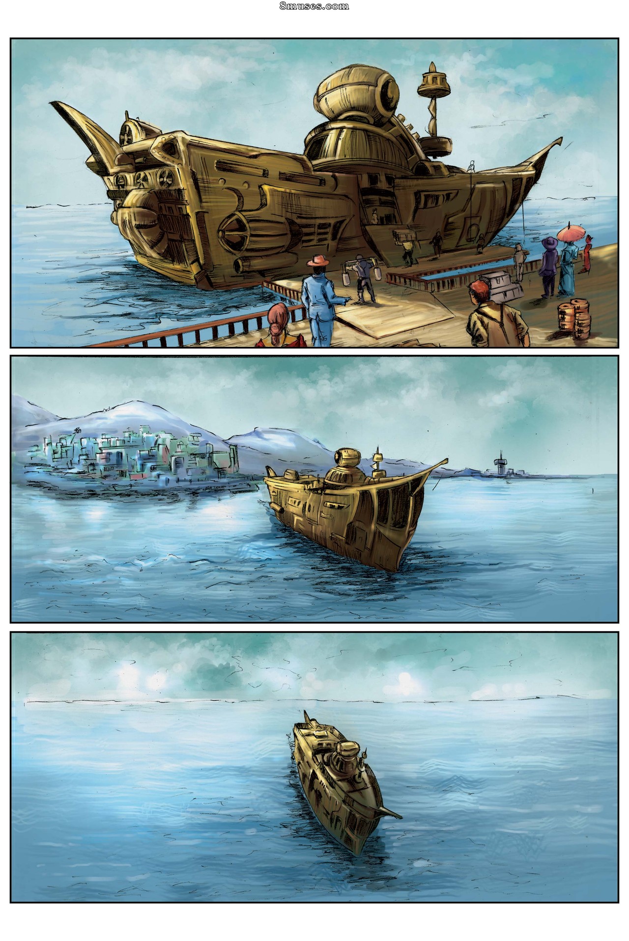 Giantess Fan Comics - The Mermaid Guardian - Page 10