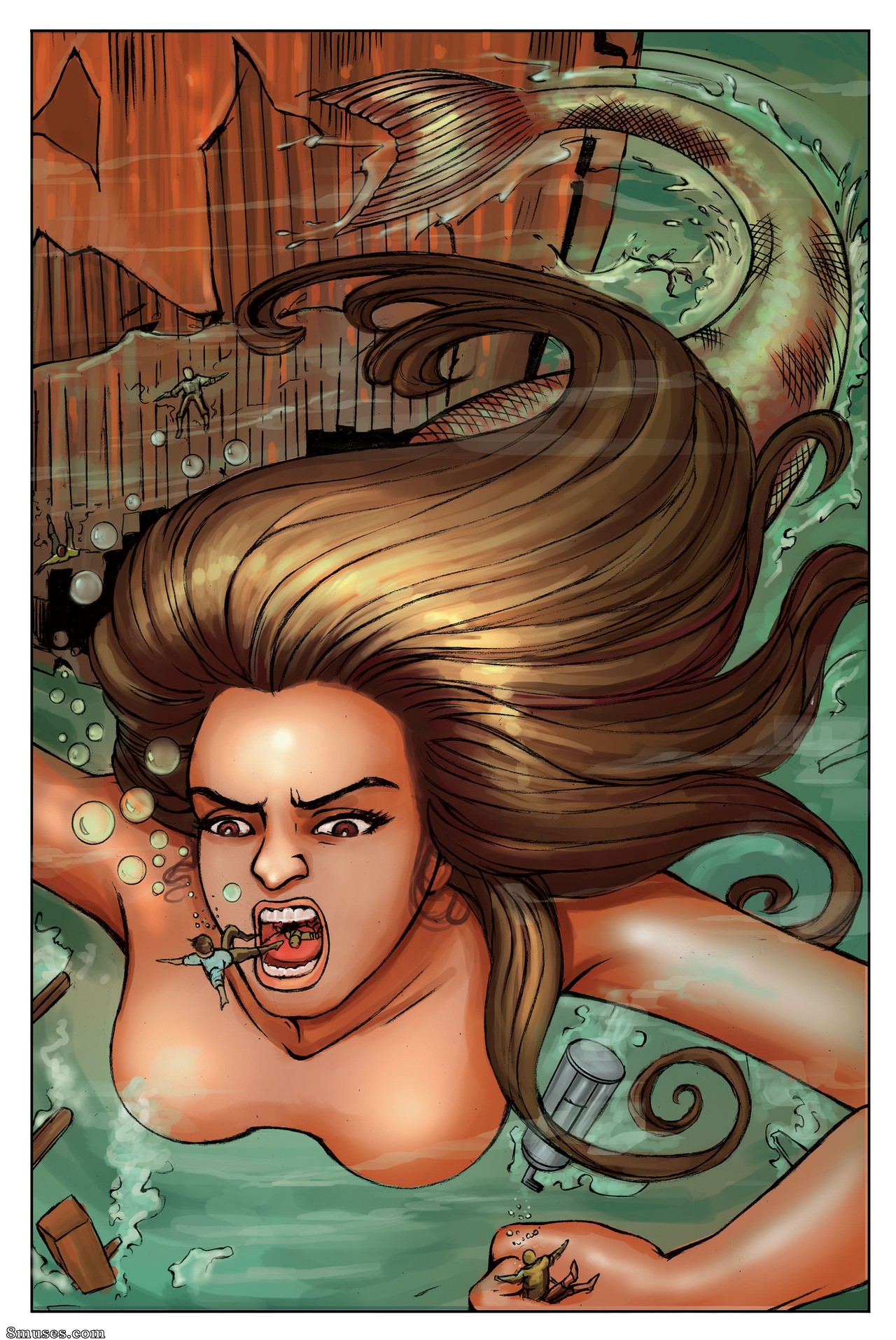 Giantess Fan Comics - The Mermaid Guardian - Page 28