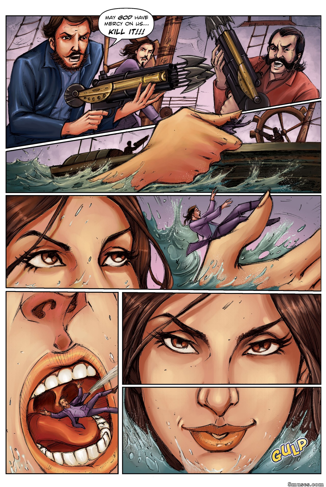 Giantess Fan Comics - The Mermaid Guardian - Page 6