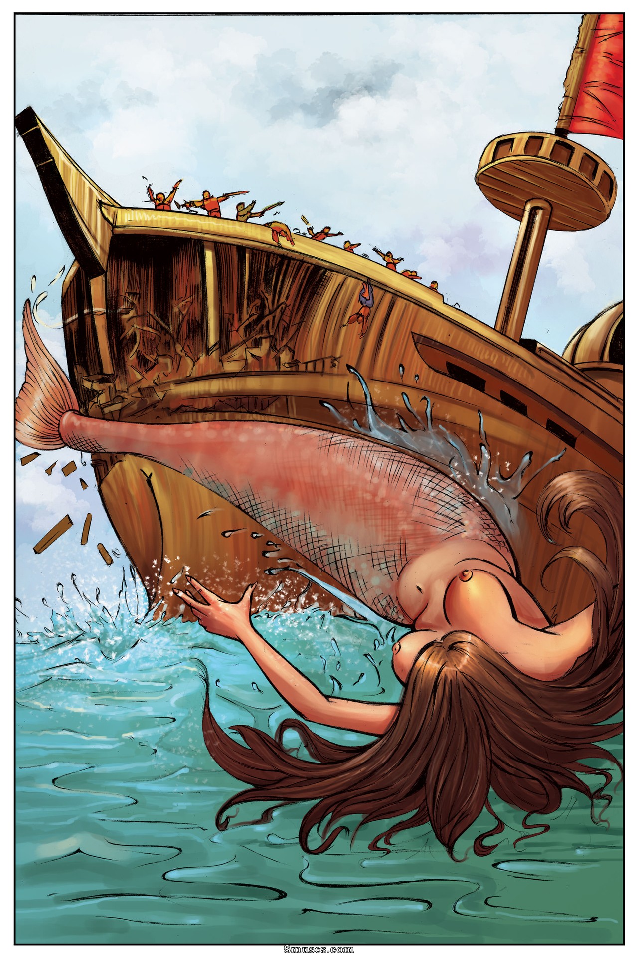 Giantess Fan Comics - The Mermaid Guardian - Page 20