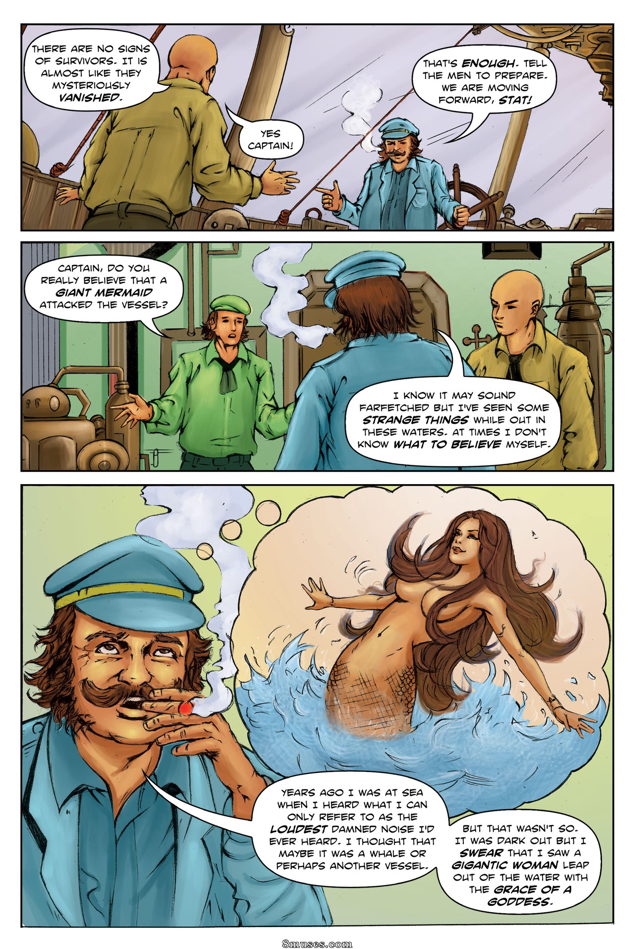 Giantess Fan Comics - The Mermaid Guardian - Page 12