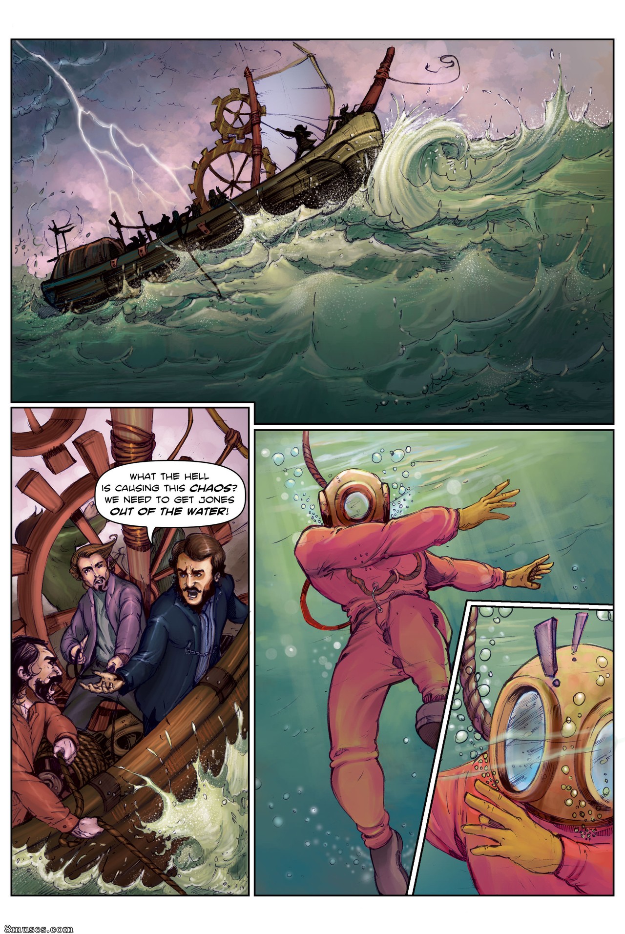 Giantess Fan Comics - The Mermaid Guardian - Page 3