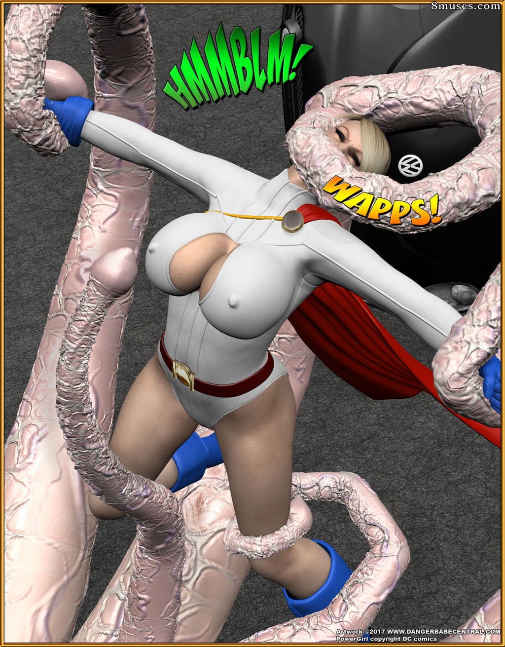3D - Power Girl - Tentacle Attack - Page 17