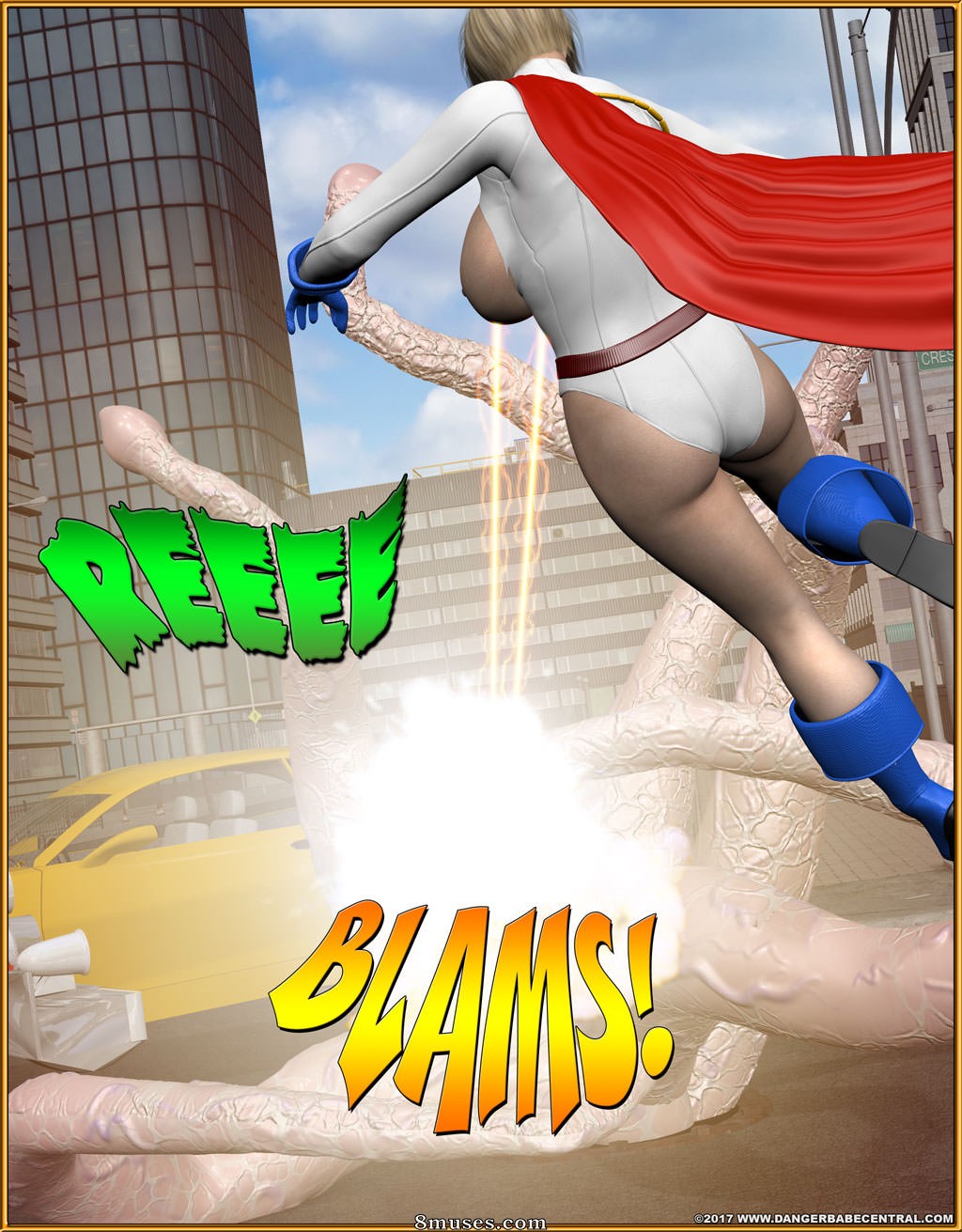 3D - Power Girl - Tentacle Attack - Page 44