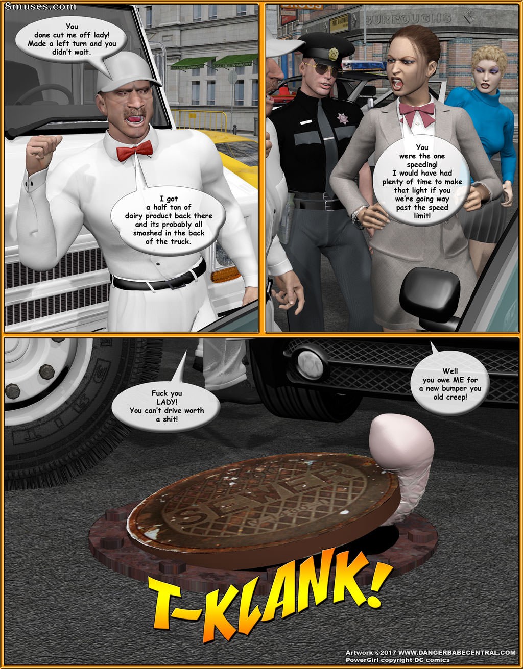 3D - Power Girl - Tentacle Attack - Page 3