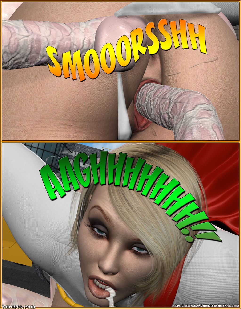 3D - Power Girl - Tentacle Attack - Page 35