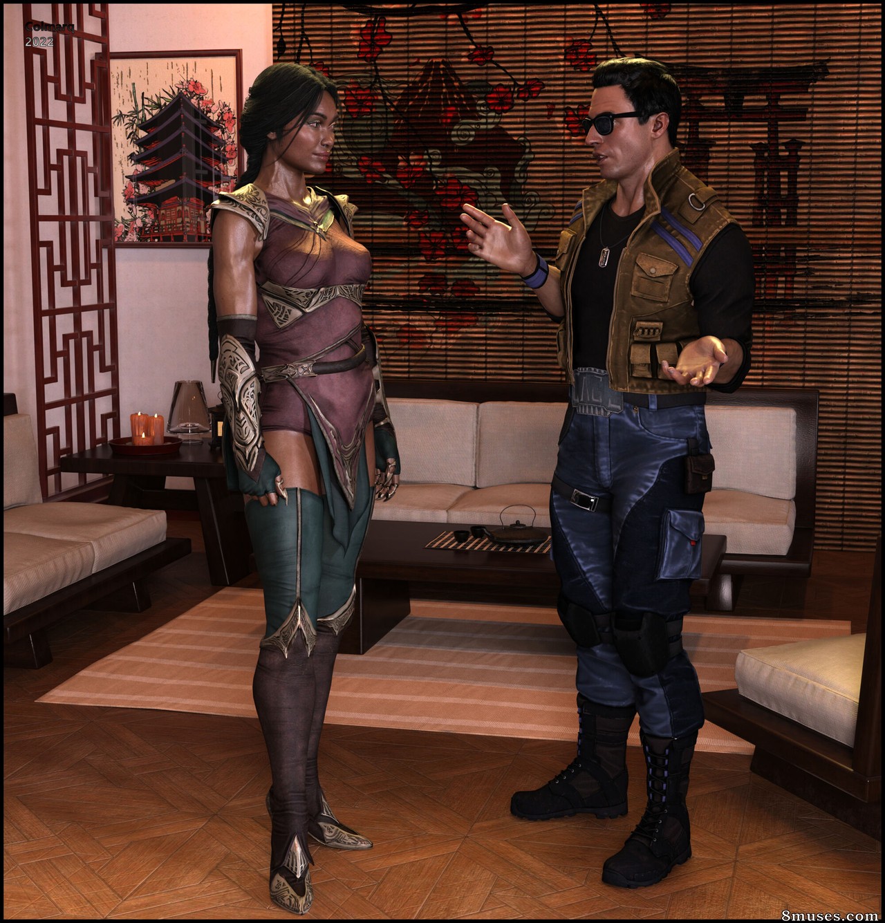 Colmarq - Johnny Cage & Jade in One Night at Jades - Page 1