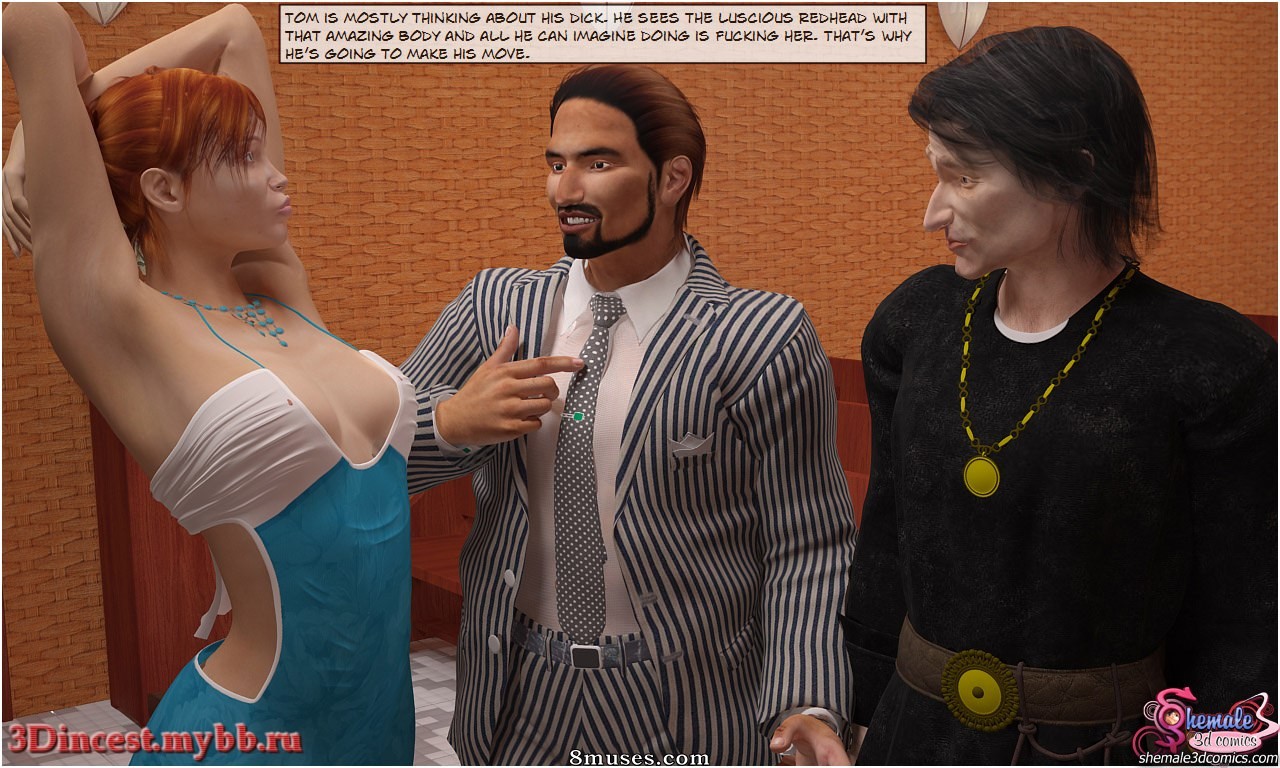 Shemale3DComics.com Collection - Três em uma na igreja - Página 2