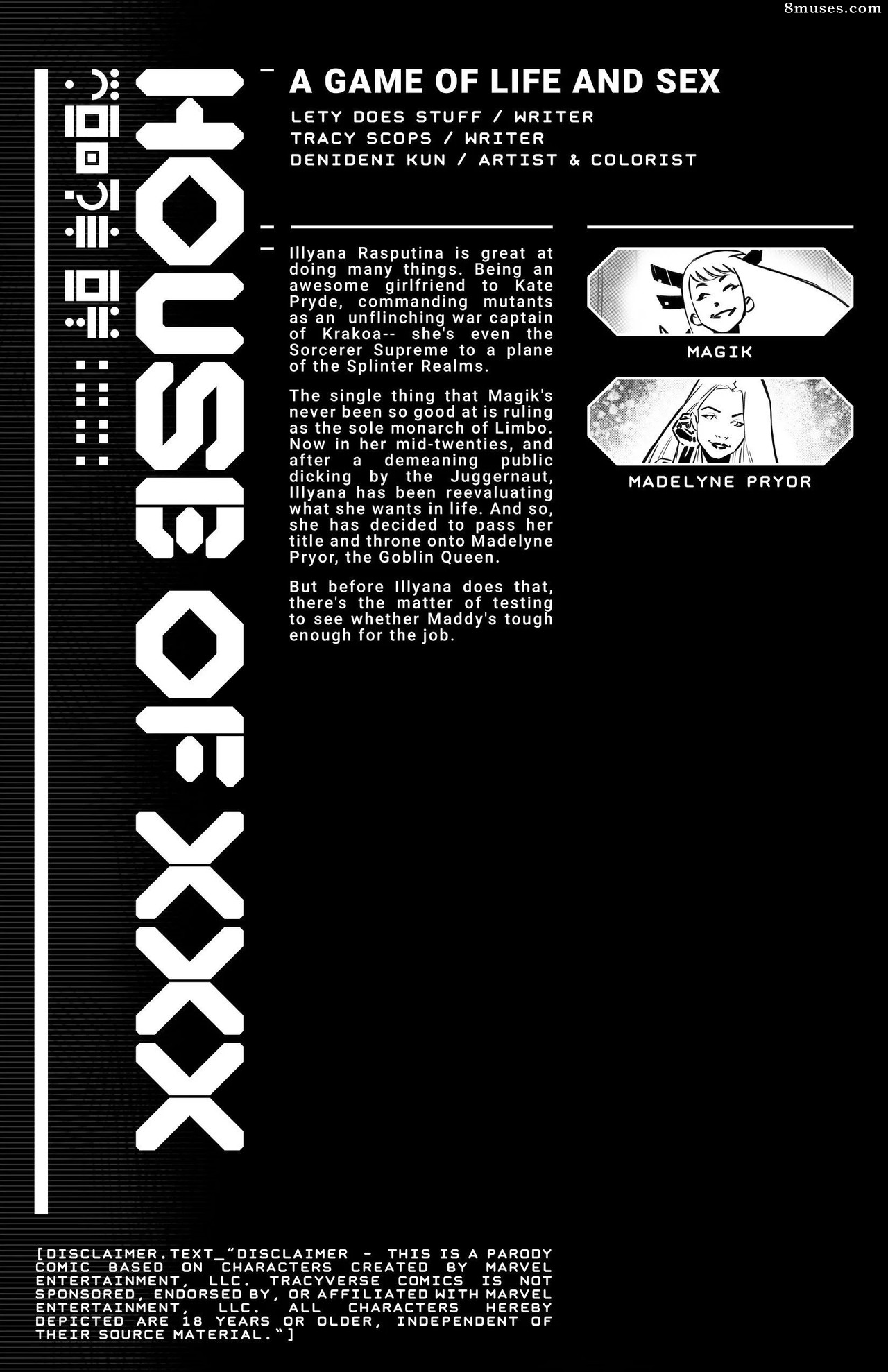 Tracy Scops Comics - X-men -House Of XXX - A Game Of Life And Sex - Page 2