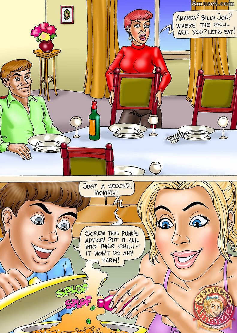 Seduced Amanda Comics - Um orgia familiar - Página 6