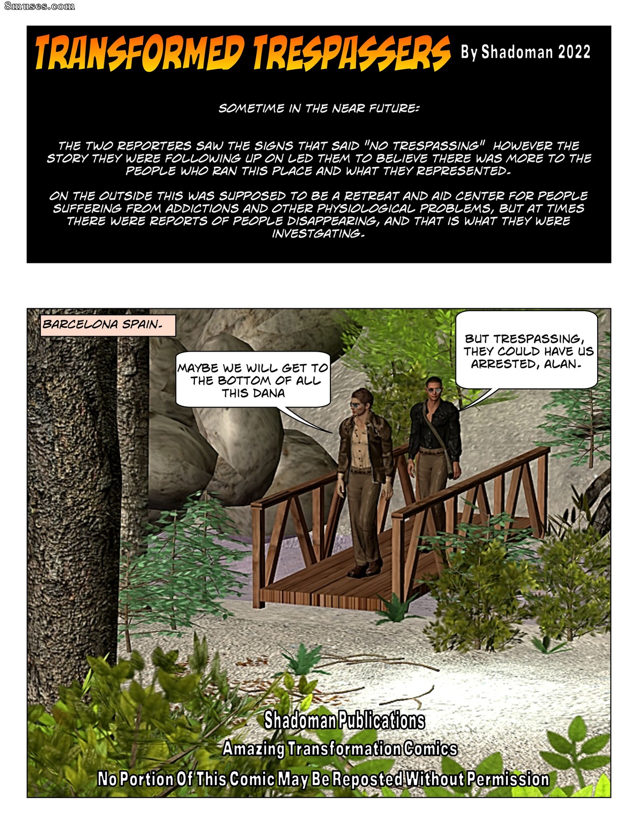 Amazing Transformation Comics - Transformed Trespassers - Page 3