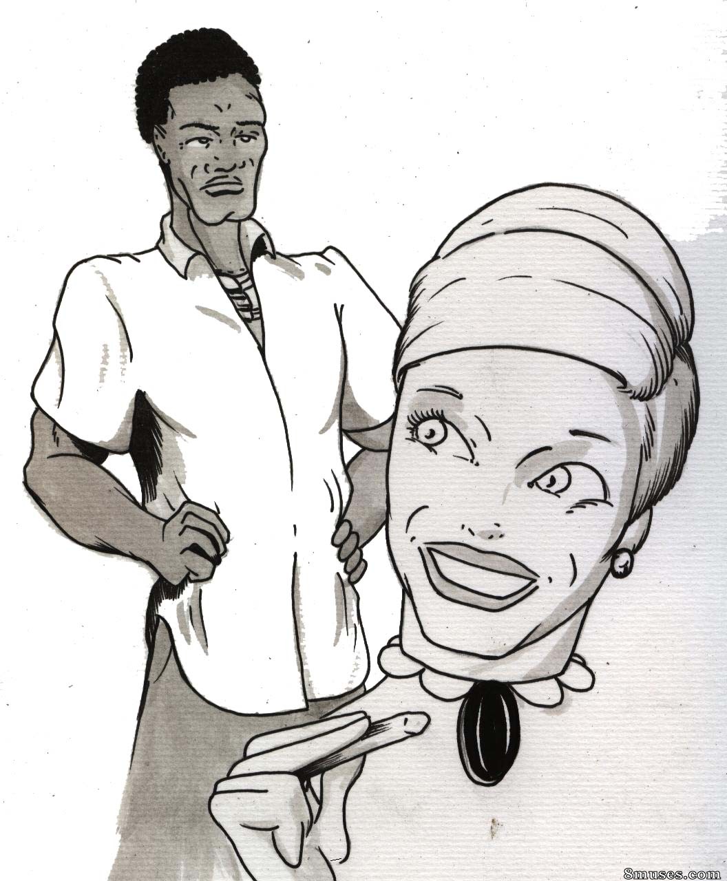IllustratedInterracial.com Comics - Professora africana - Página 3