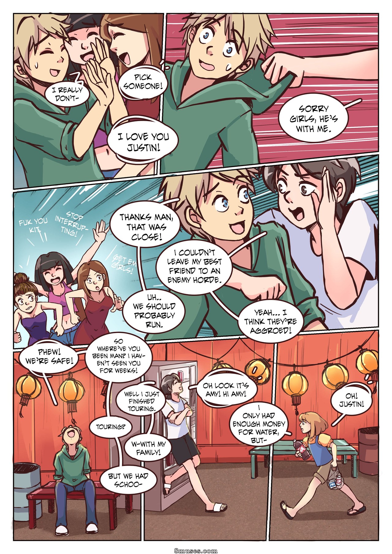MeowWithMe Comics - Amy Omake - Le vœu de Justin - Page 4