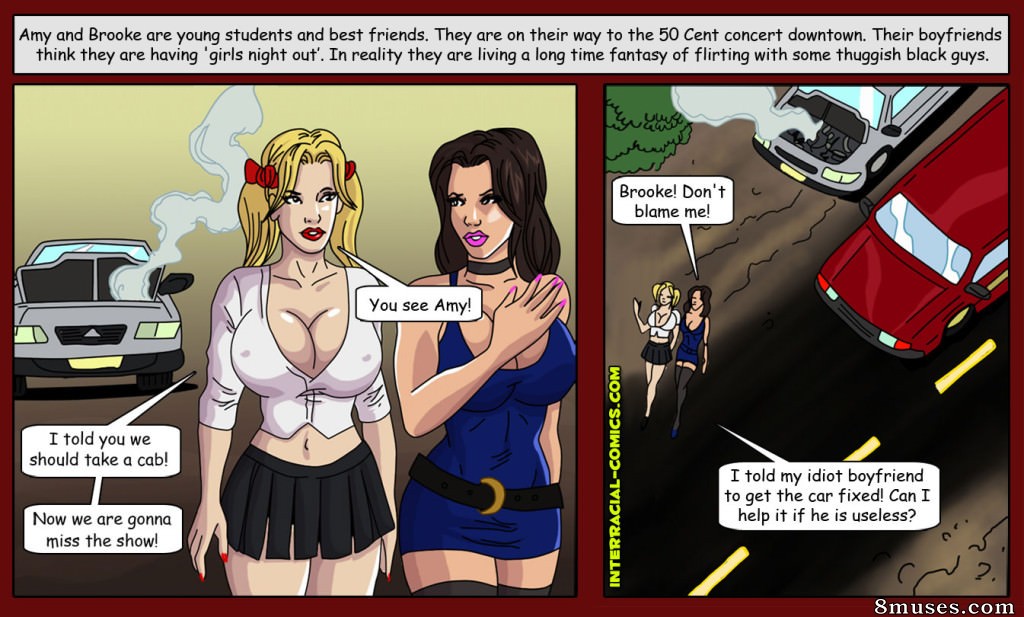 Interracial-Comics - Le voyage en voiture - Amy et Brooke - Page 1