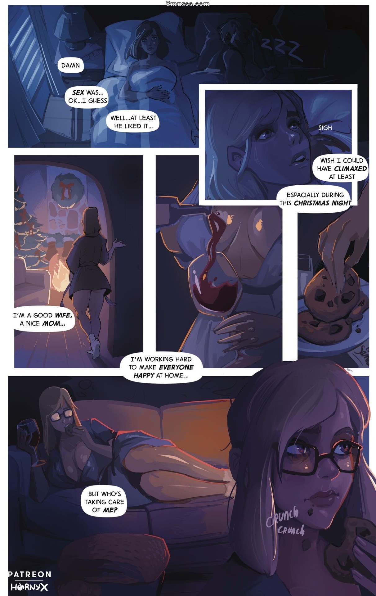 Hornyx Comics - Sob o visco - Página 1
