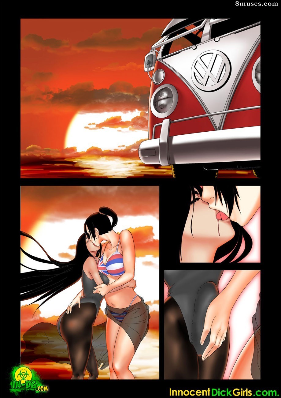Innocent Dickgirls Comics - Férias no Havaí - Parte 1 - Página 9