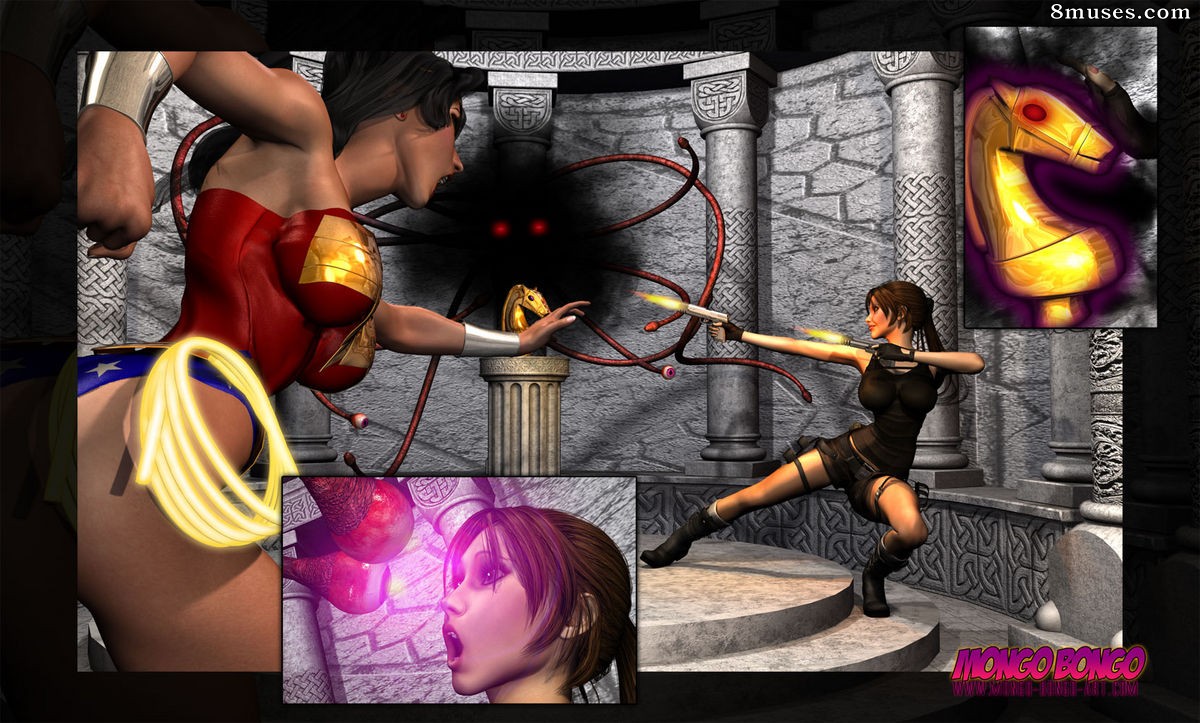 MongoBongo Comics - LaraCroft e Mulher-Maravilha - Página 1