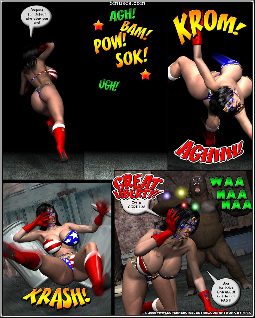 Superheroine Central Comics - Mme Américaine dans Crimewave - Page 12