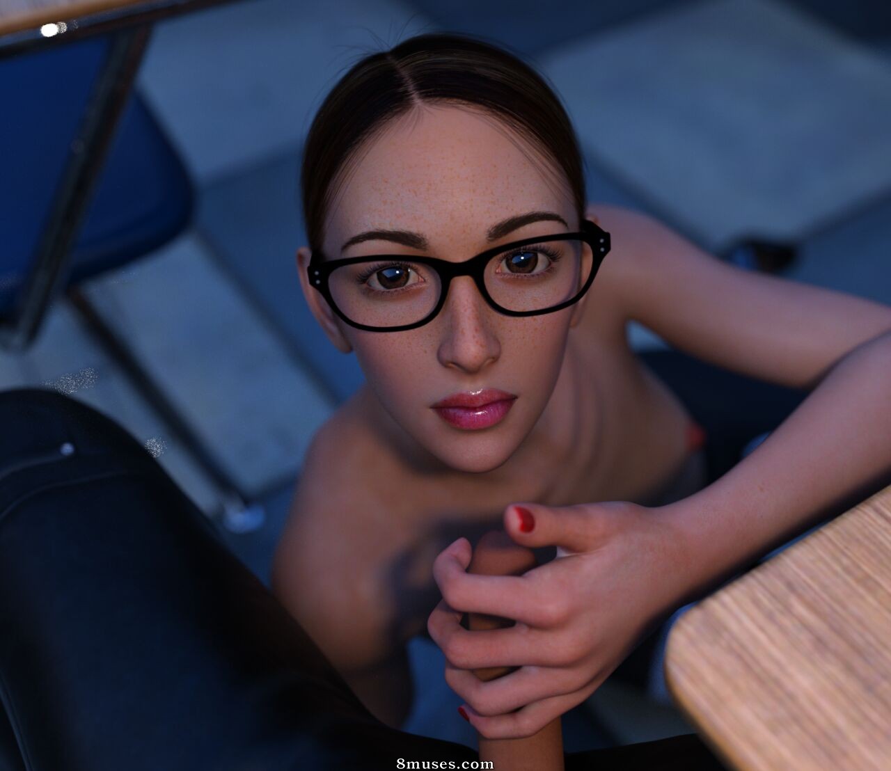 DICK - Brunette Schoolteacher with Student - Page 8