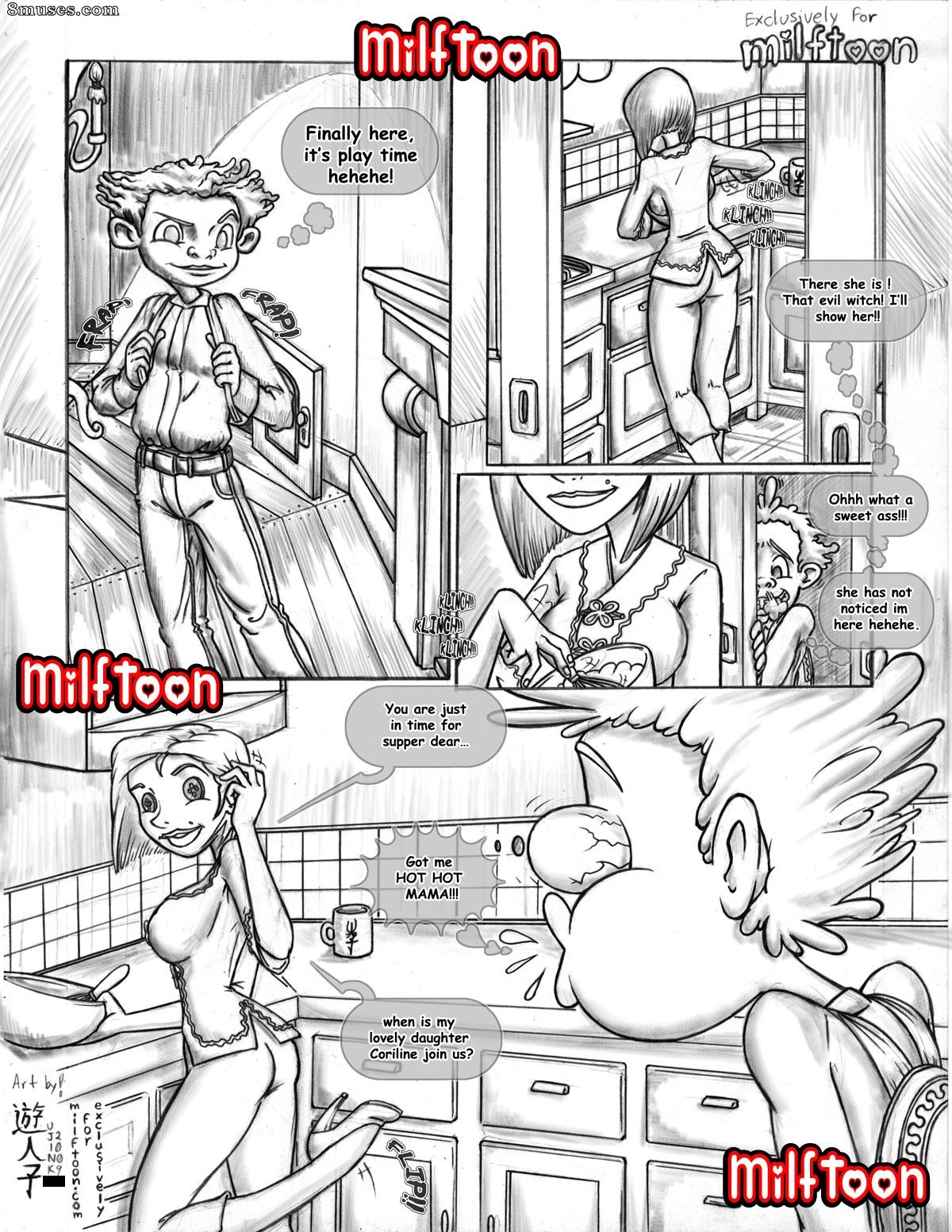MilfToon Comics - Coraline - Página 1
