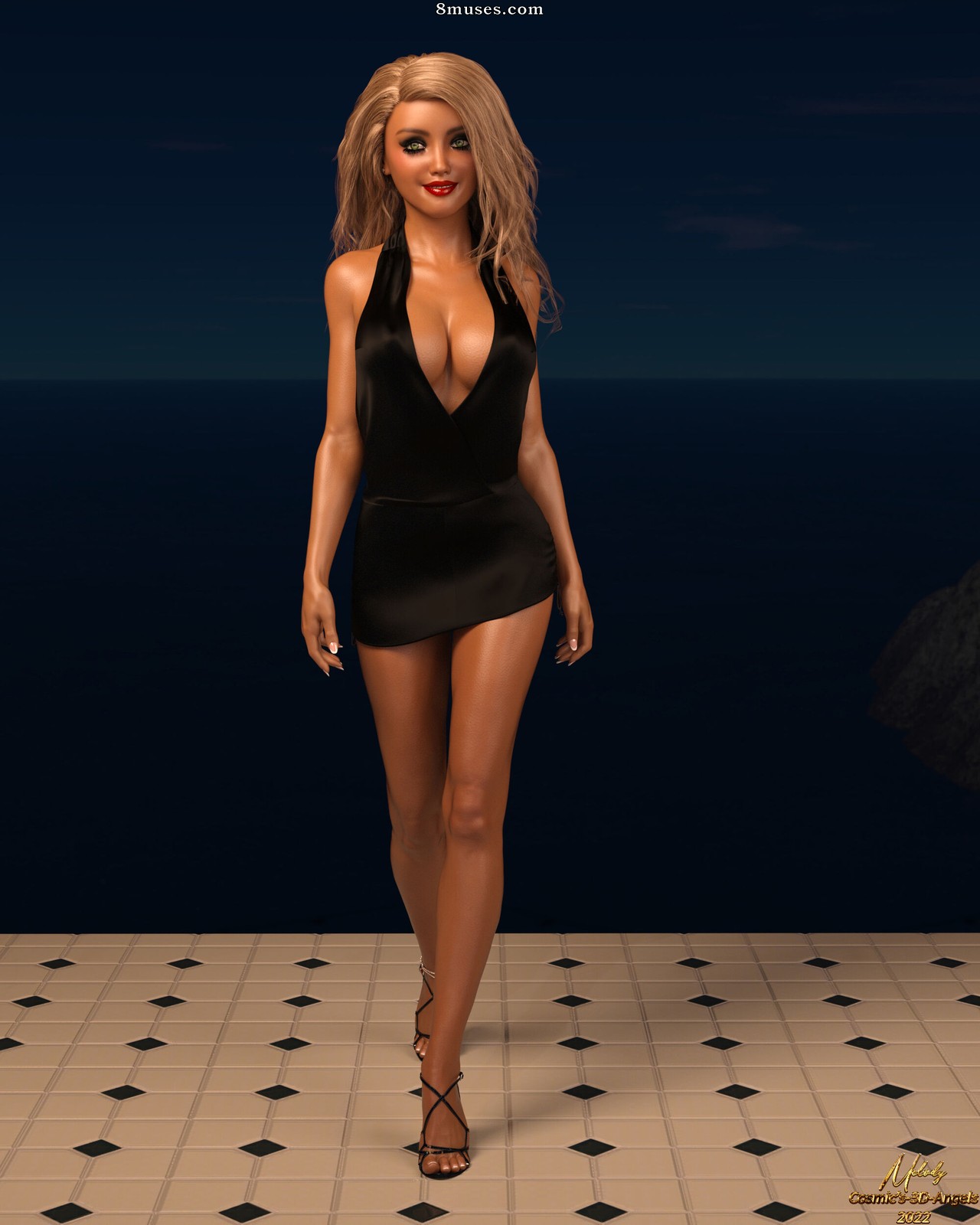 Cosmic 3D Angels - Happy New Year 2022 - Page 1