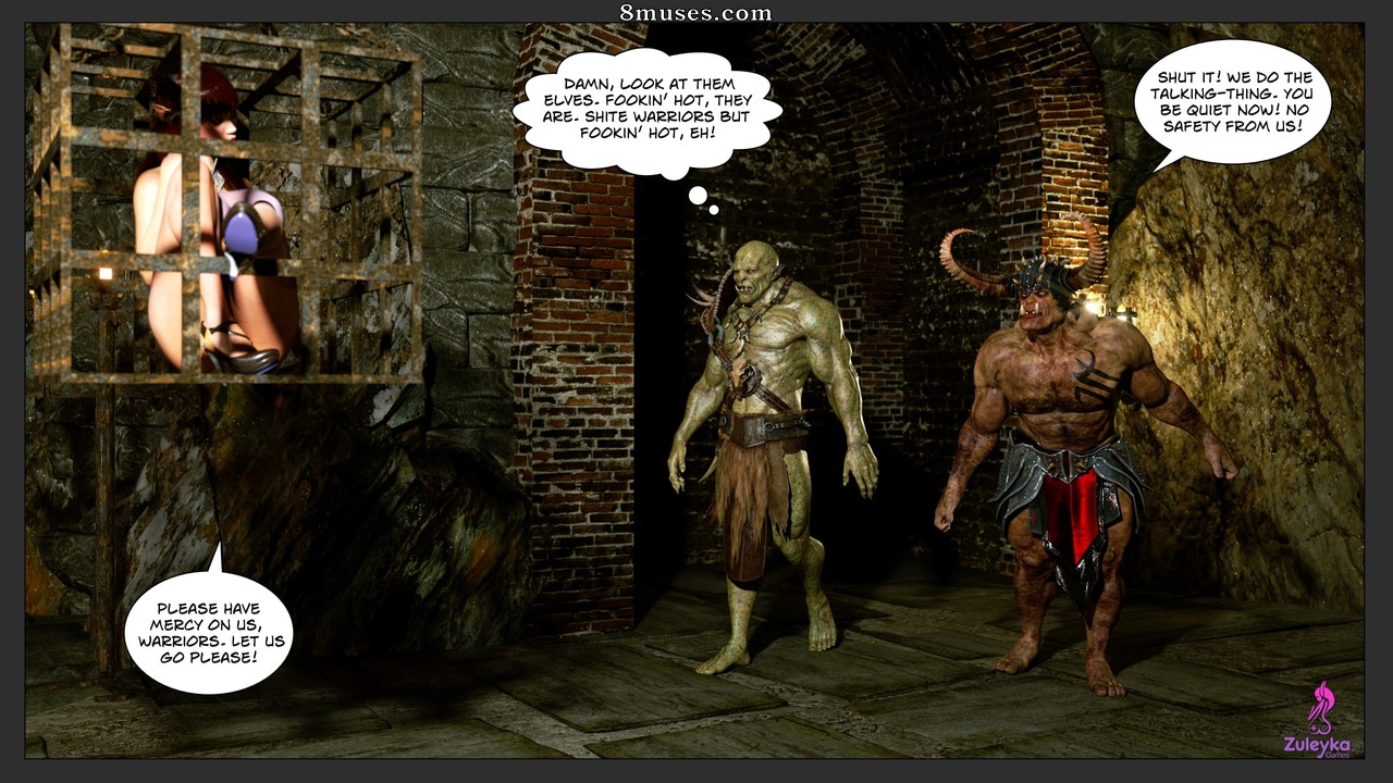 Zuleyka 3D Comics - Élfos em apuros - Página 8