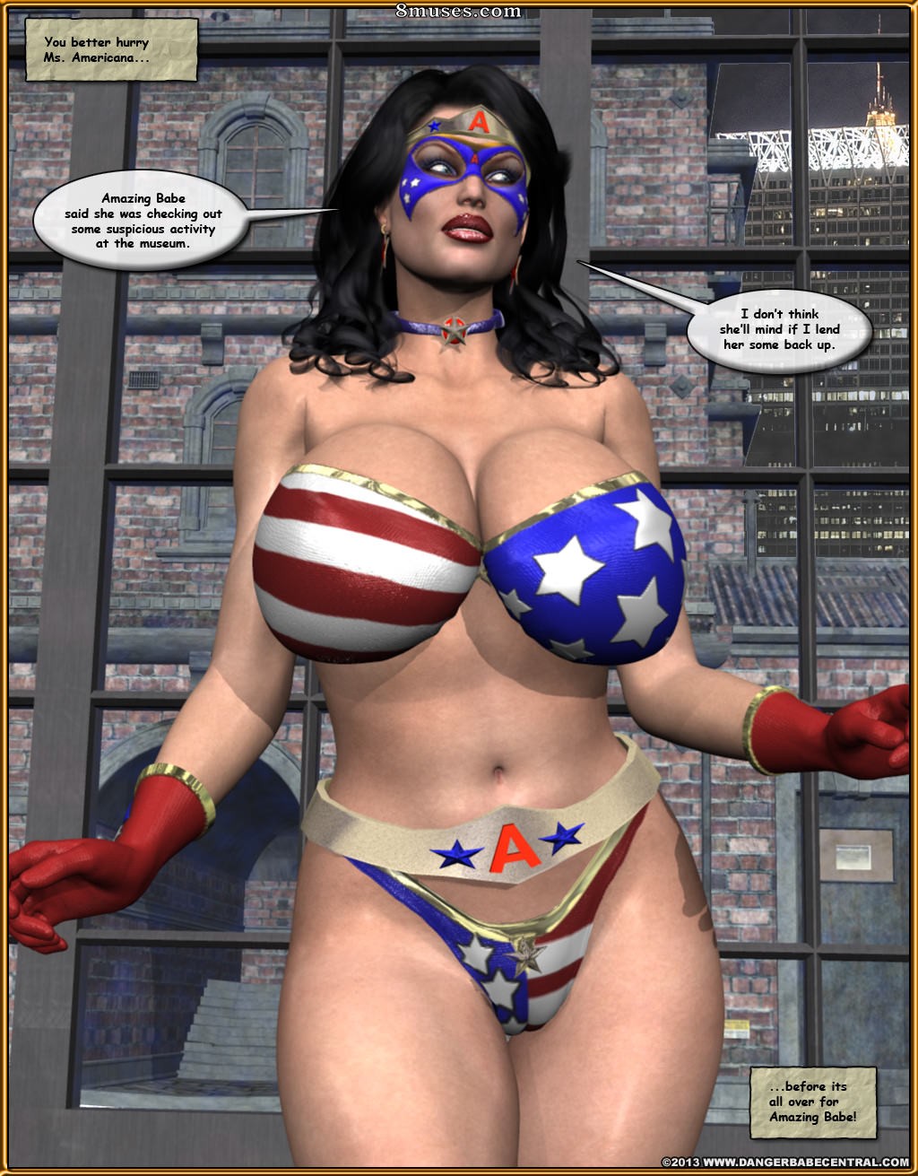3D - Ms Americana Defeated by Captain KO - Page 11