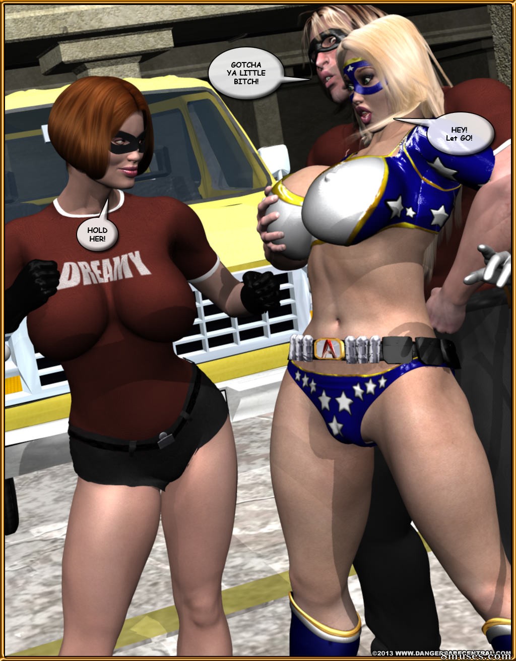 3D - Ms Americana Defeated by Captain KO - Page 32