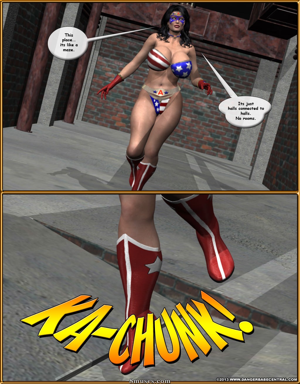 3D - Ms Americana Defeated by Captain KO - Page 53