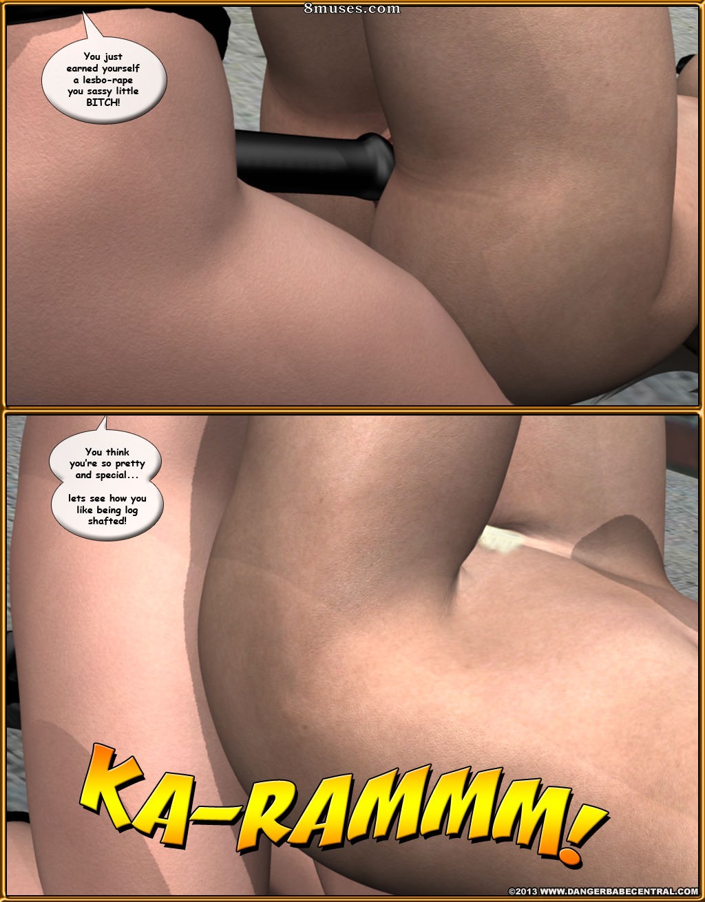 3D - Ms Americana Defeated by Captain KO - Page 60