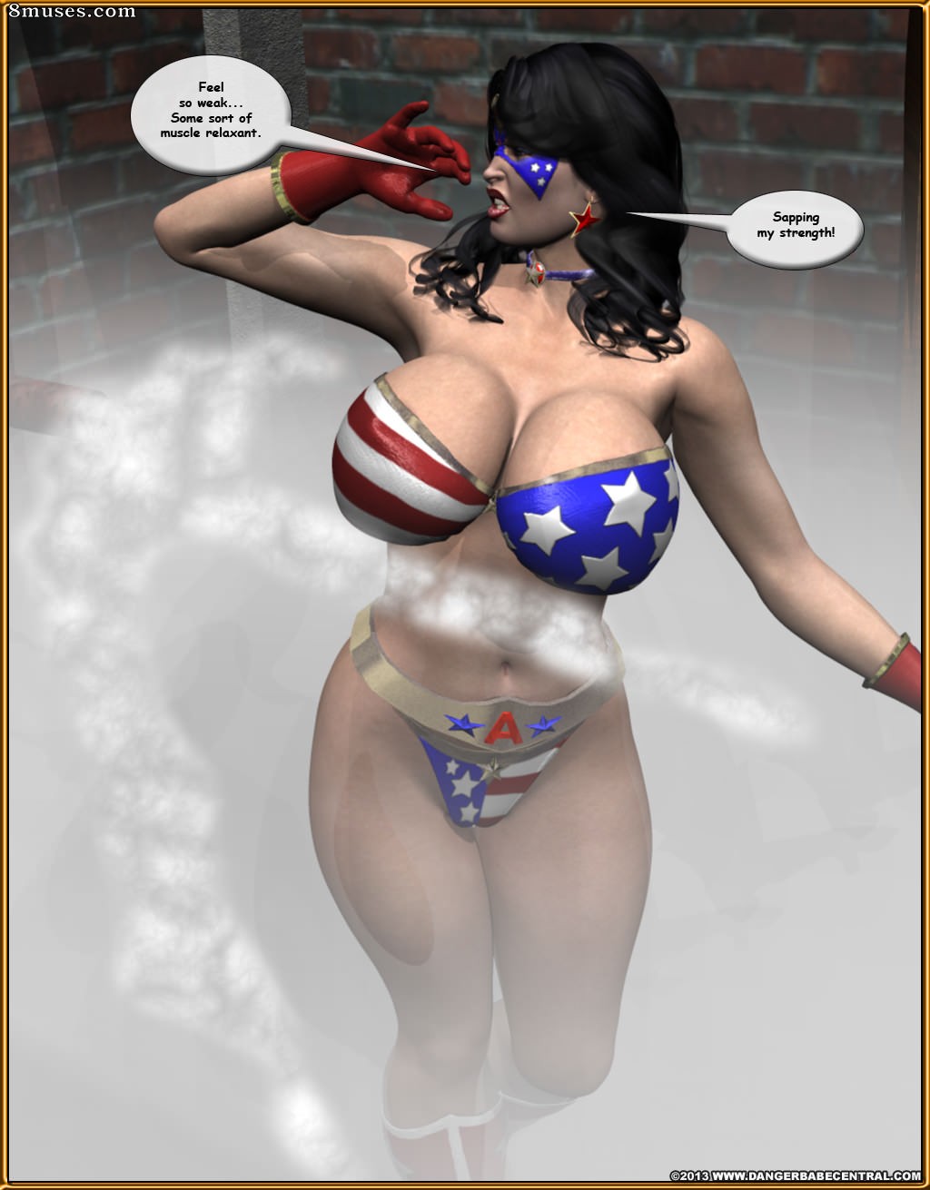 3D - Ms Americana Defeated by Captain KO - Page 55
