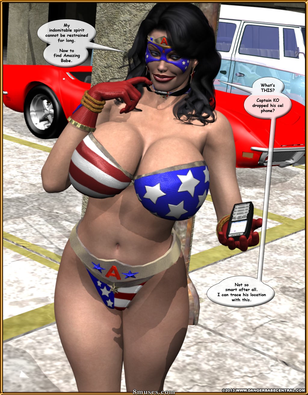 3D - Ms Americana Defeated by Captain KO - Page 47