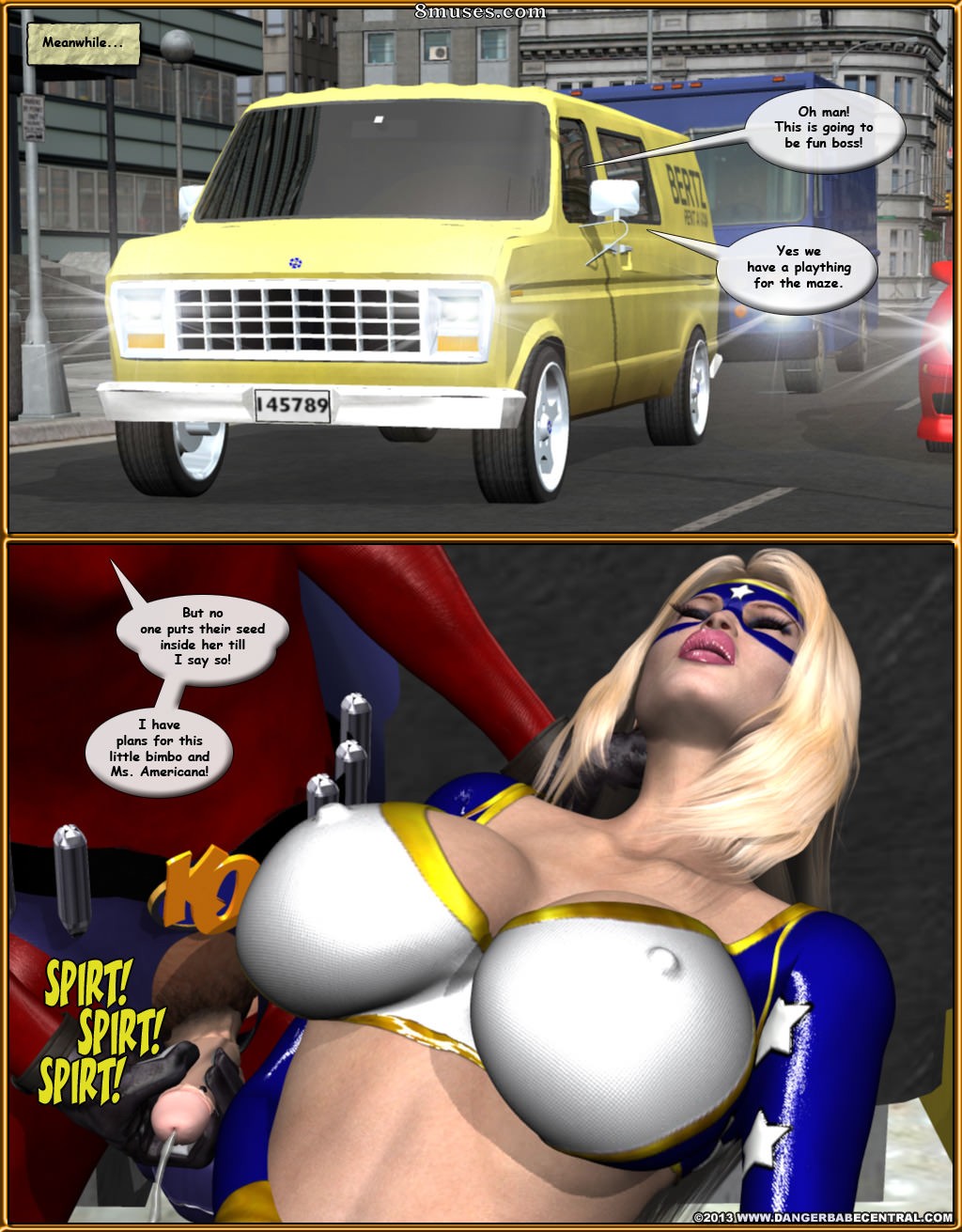 3D - Ms Americana Defeated by Captain KO - Page 44