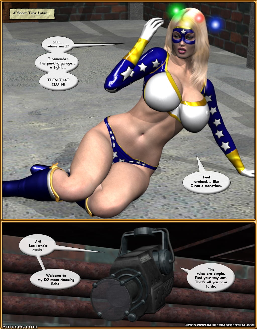 3D - Ms Americana Defeated by Captain KO - Page 48