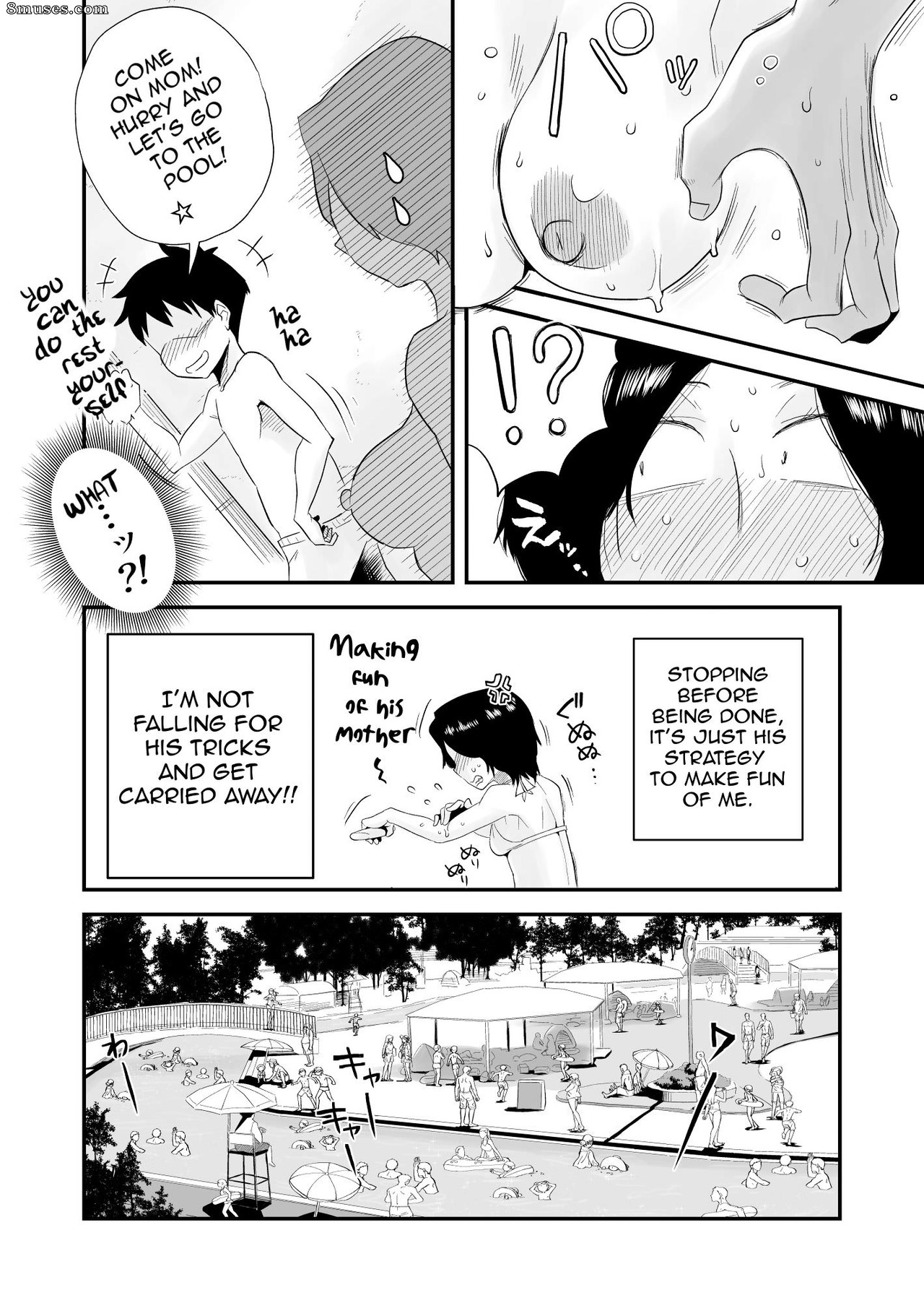 Professora perversa - Ano! Okaa-san no Shousai - Shimin Pool Hen - Oh! Particulars da mãe - Piscina pública - Página 10