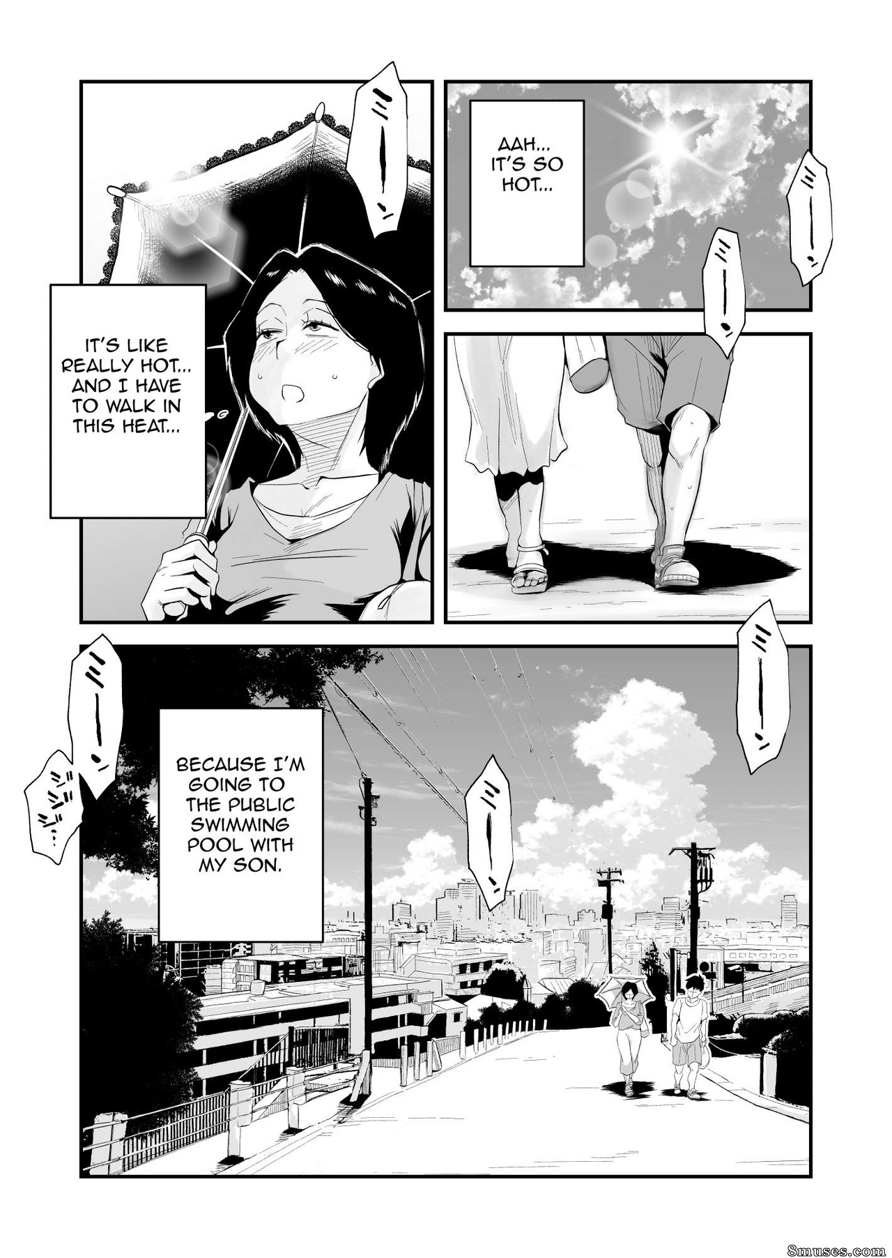 Haitoku Sensei - Ano! Okaa-san no Shousai - Shimin Pool Hen - Oh! Mother's Particulars - Public Swimming Pool - Page 3