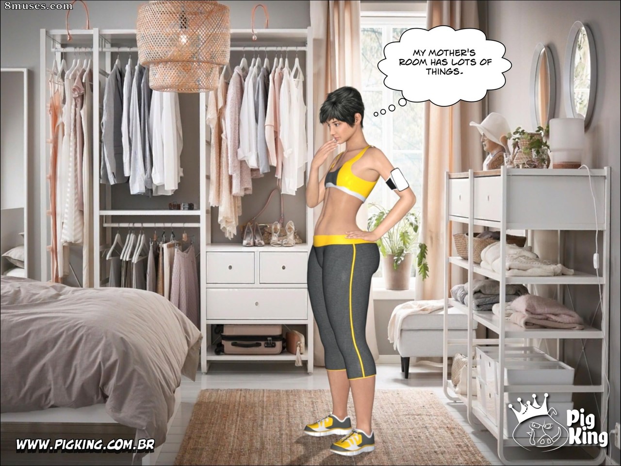 PigKing - CrazyDad Comics - O quarto da minha mãe - Página 3