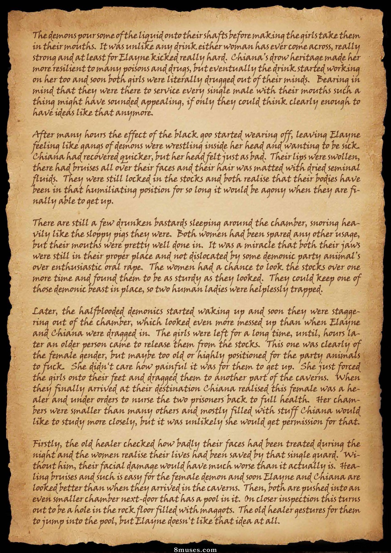 Knight Elayne - Forbidden Areas - Bad Ending - Story - Page 12