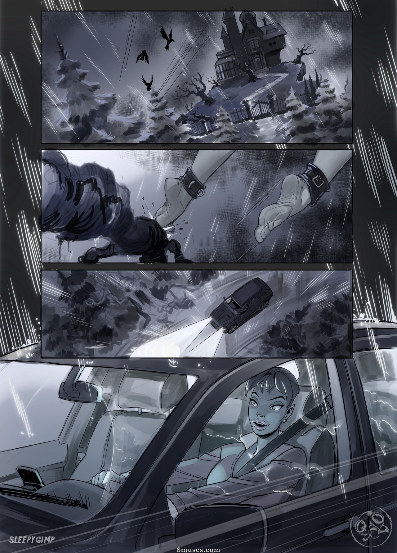 Violet White in Fled - No Text - Page 1