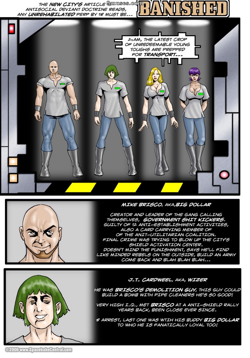Space Babe Central - Banished - Page 1